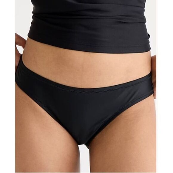 J. Crew Black Classic Full-coverage Bikini Bottom NWT Sz. XL - Picture 1 of 5